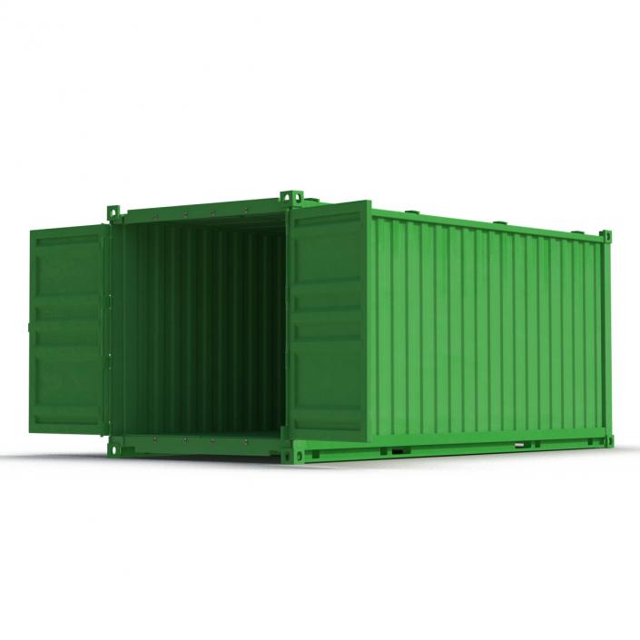 3D Collapsible ISO Container Green