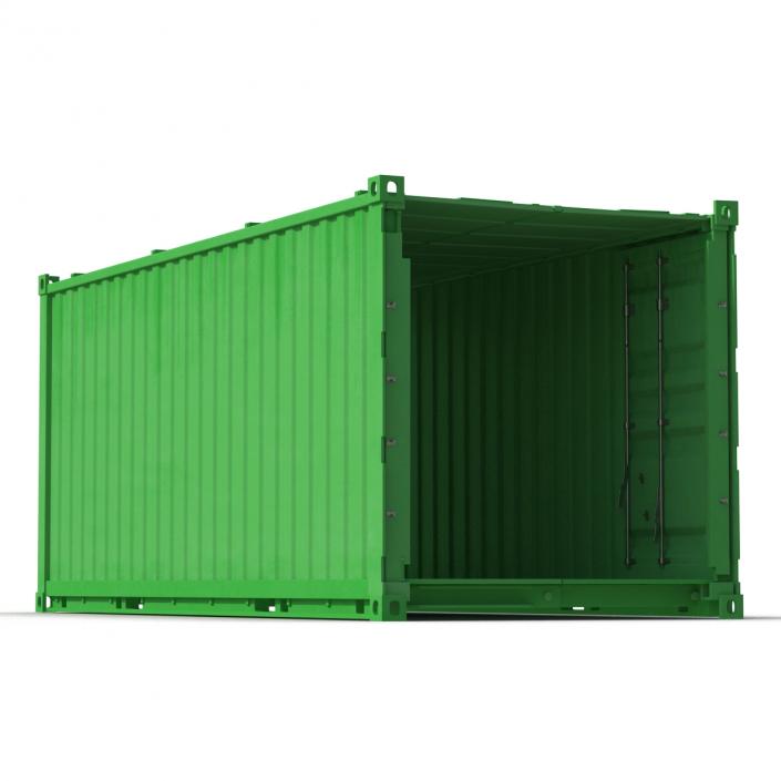 3D Collapsible ISO Container Green