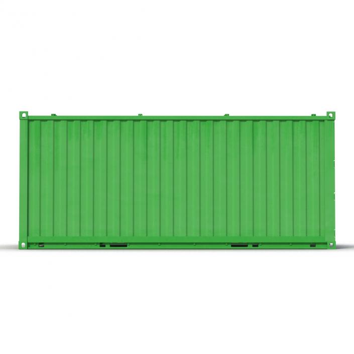 3D Collapsible ISO Container Green