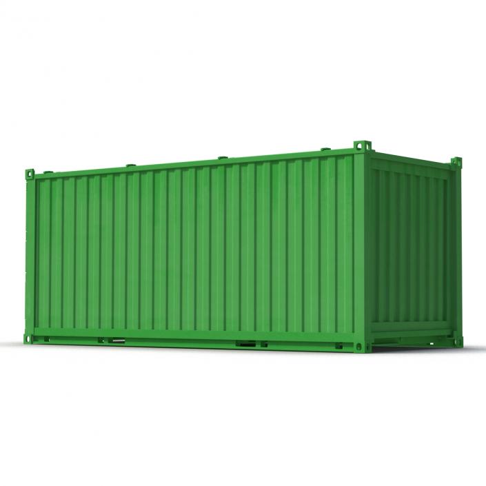 3D Collapsible ISO Container Green