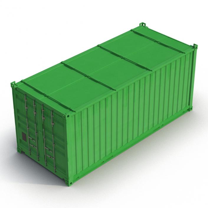 3D Collapsible ISO Container Green