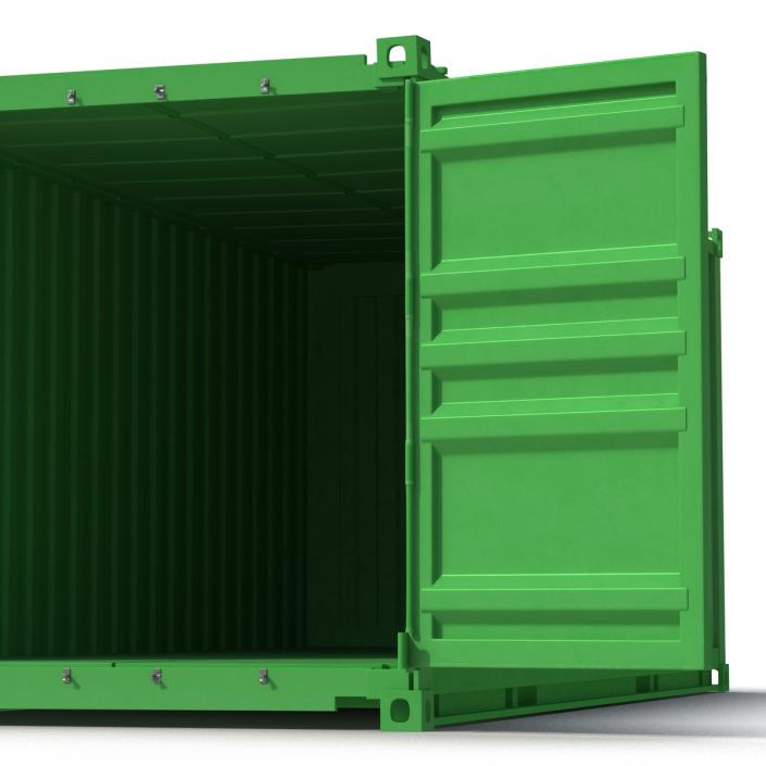 3D Collapsible ISO Container Green