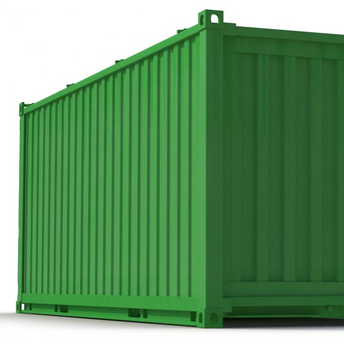 3D Collapsible ISO Container Green