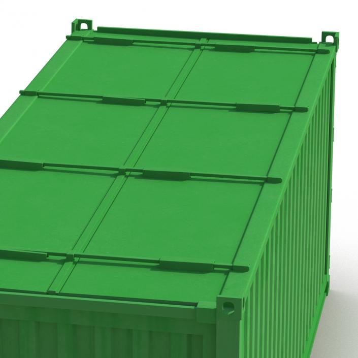 3D Collapsible ISO Container Green