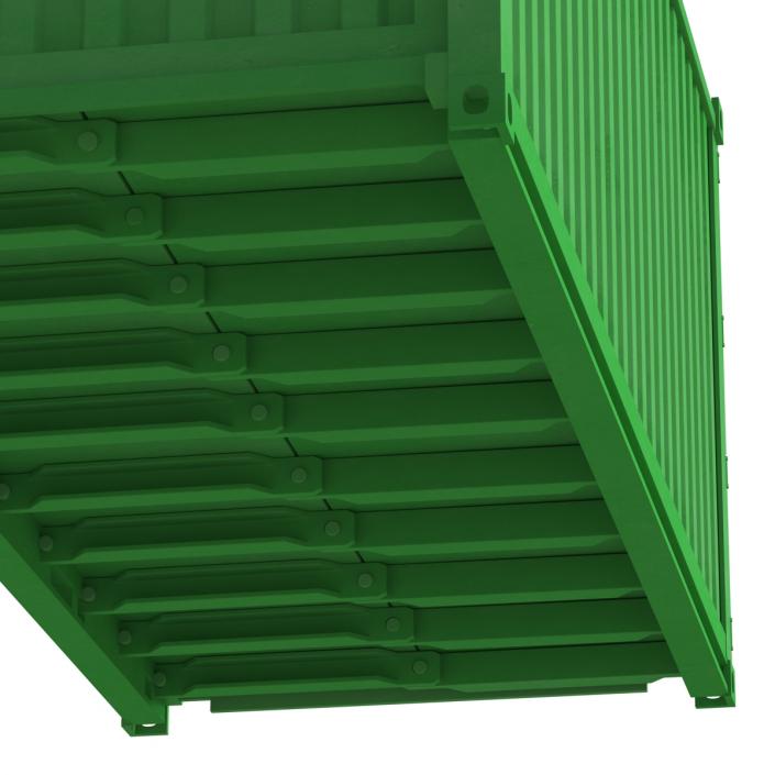 3D Collapsible ISO Container Green