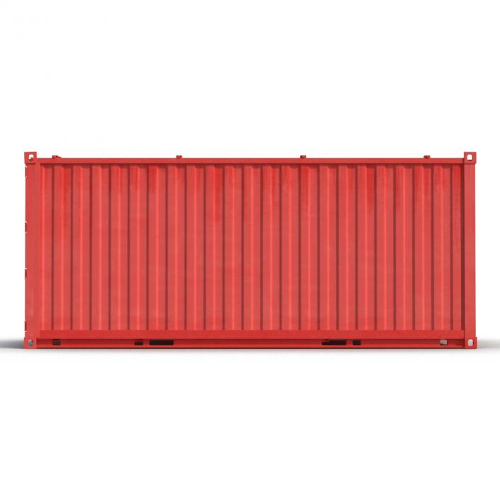 Collapsible ISO Container Red 3D model