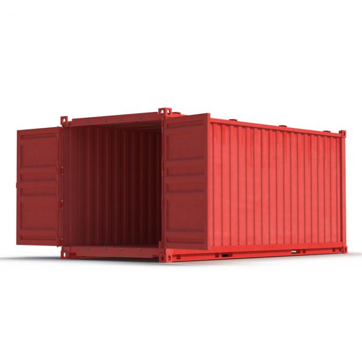 Collapsible ISO Container Red 3D model