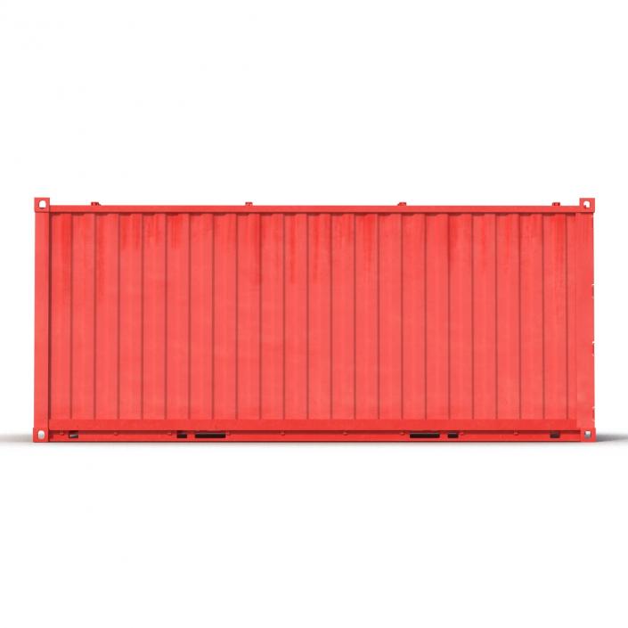 Collapsible ISO Container Red 3D model