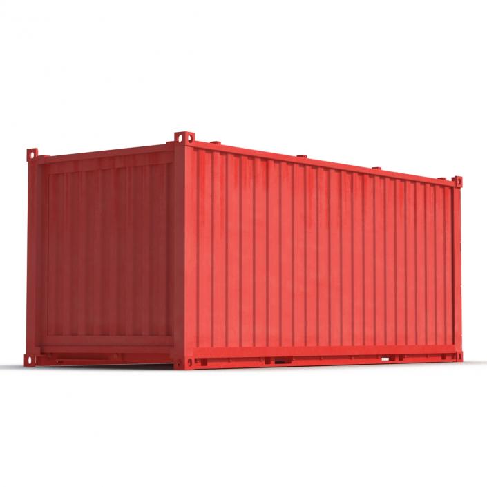 Collapsible ISO Container Red 3D model