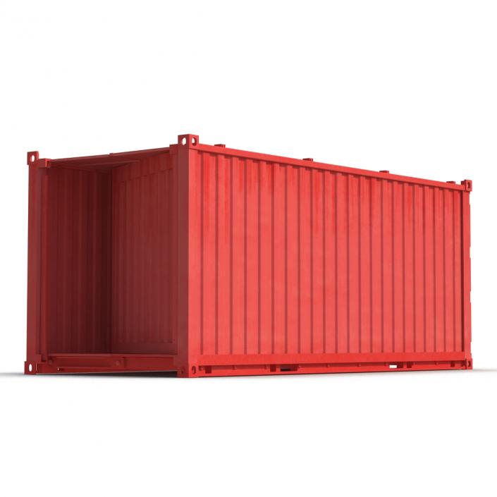 Collapsible ISO Container Red 3D model