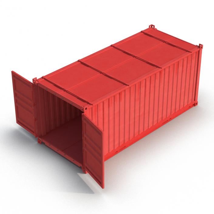 Collapsible ISO Container Red 3D model