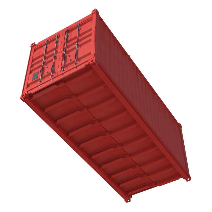 Collapsible ISO Container Red 3D model