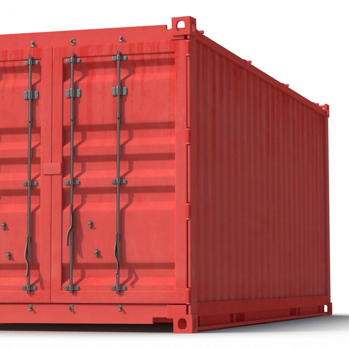 Collapsible ISO Container Red 3D model