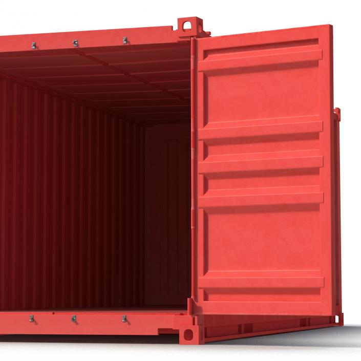 Collapsible ISO Container Red 3D model