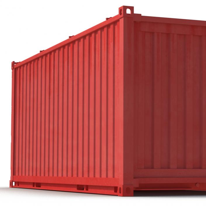 Collapsible ISO Container Red 3D model