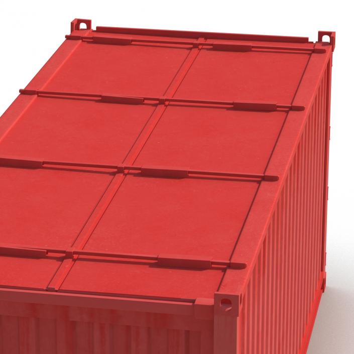 Collapsible ISO Container Red 3D model