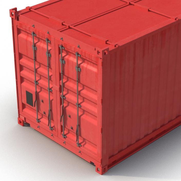 Collapsible ISO Container Red 3D model