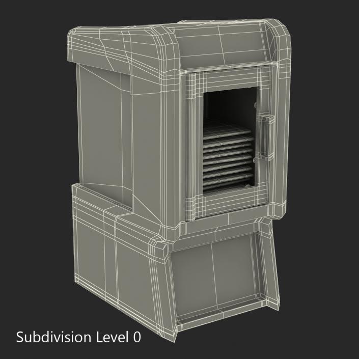 3D Free Newspaper Box model