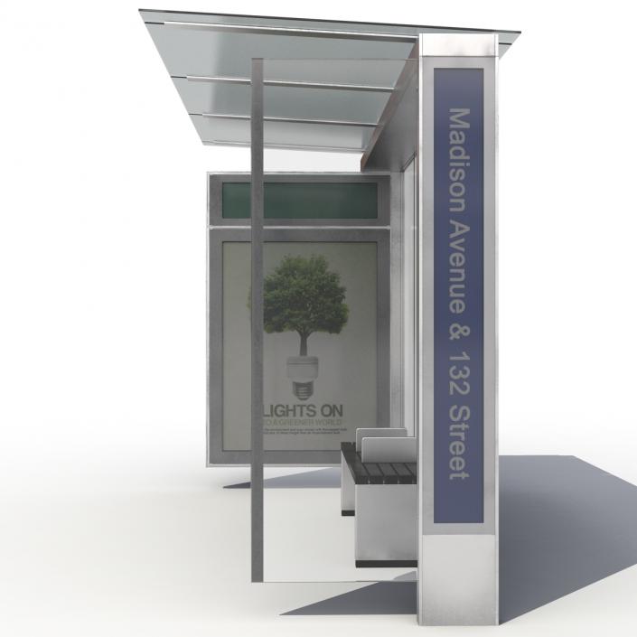 New York Bus Stop 3D