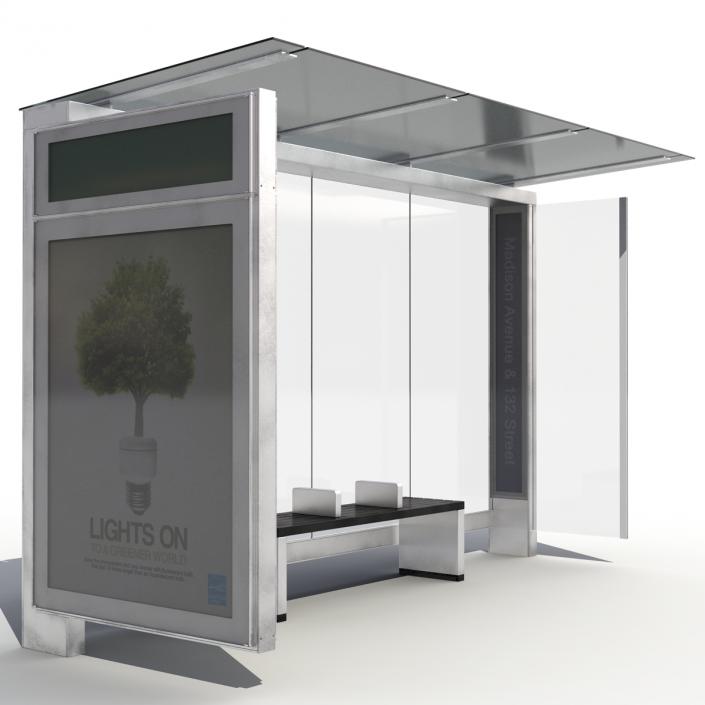 New York Bus Stop 3D