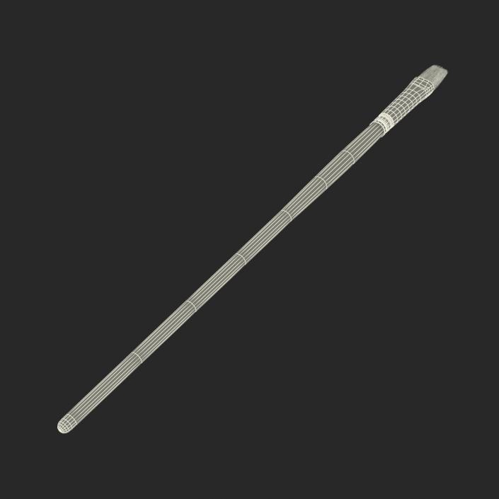 3D Paint Brush Flat 3 model