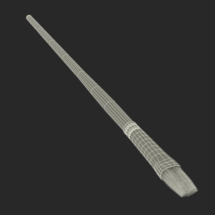 3D Paint Brush Flat 3 model