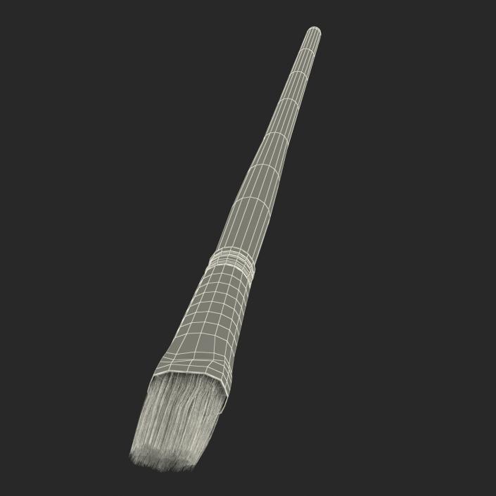 3D Paint Brush Flat 3 model