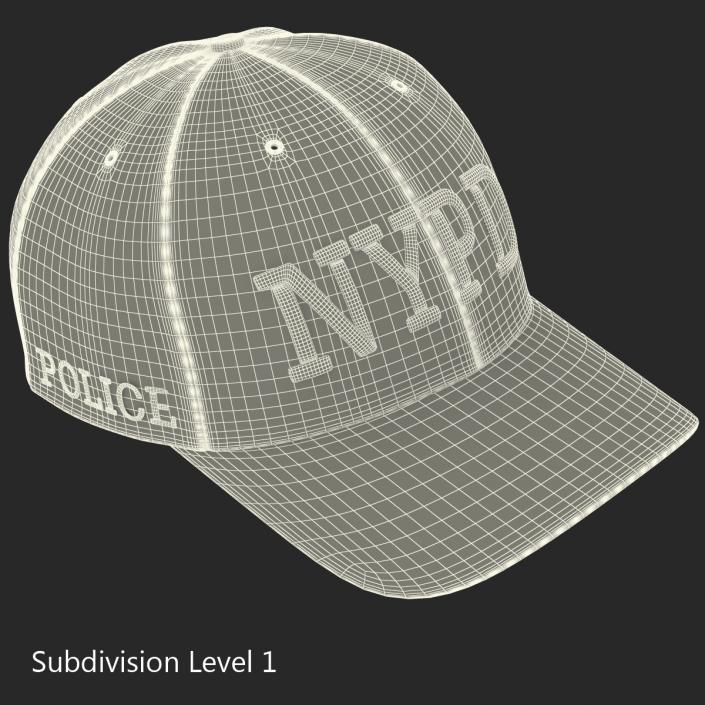 3D model NYPD Police Hat