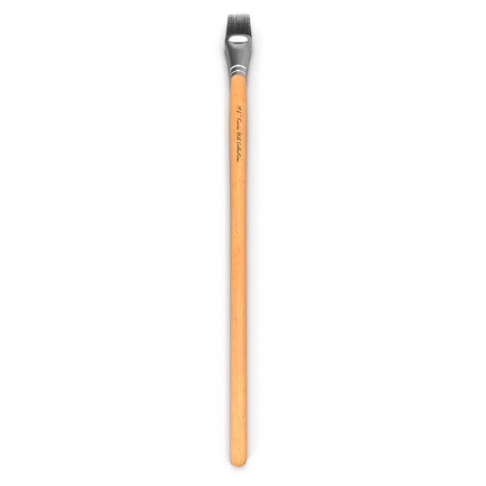 3D Paint Brush Flat 4 model