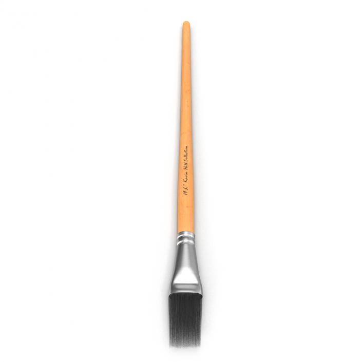 3D Paint Brush Flat 4 model