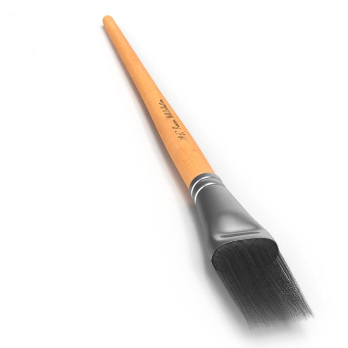 3D Paint Brush Flat 4 model