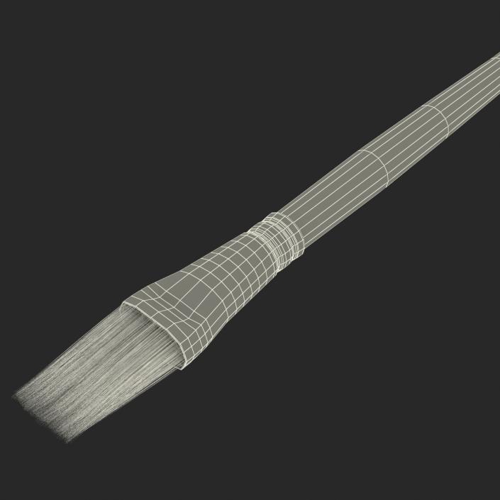 3D Paint Brush Flat 4 model