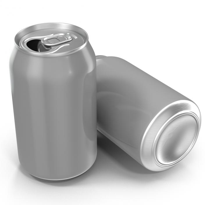 3D Aluminium Can Open model