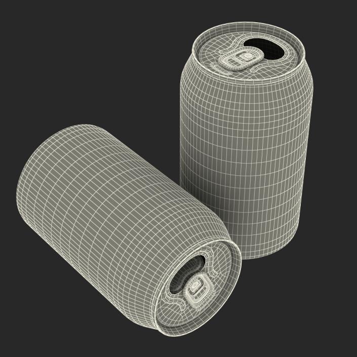 3D Aluminium Can Open model