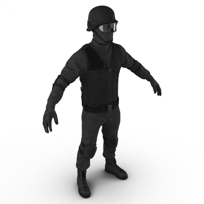 SWAT Uniform 3 3D model