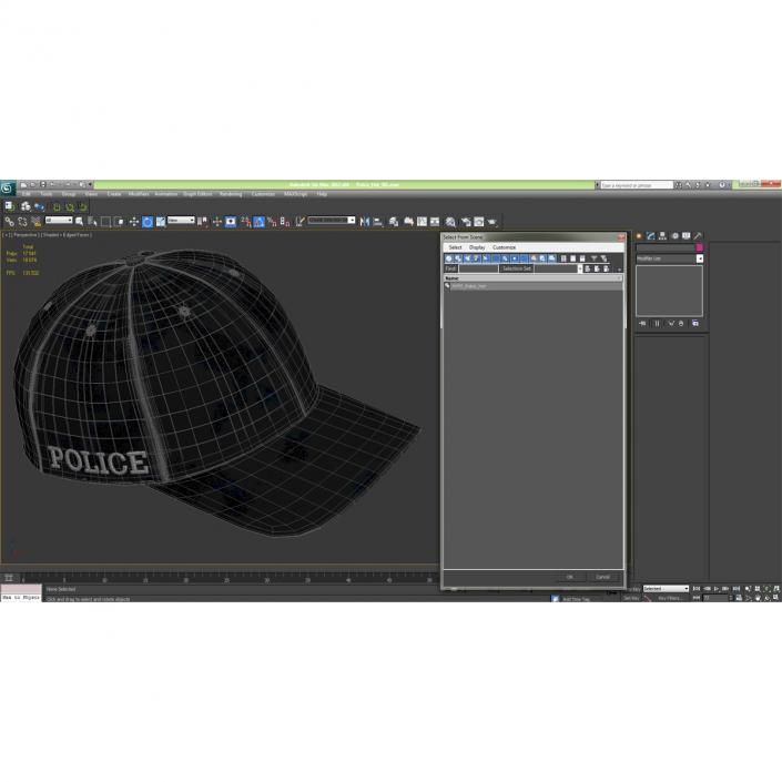 3D model Police Hat