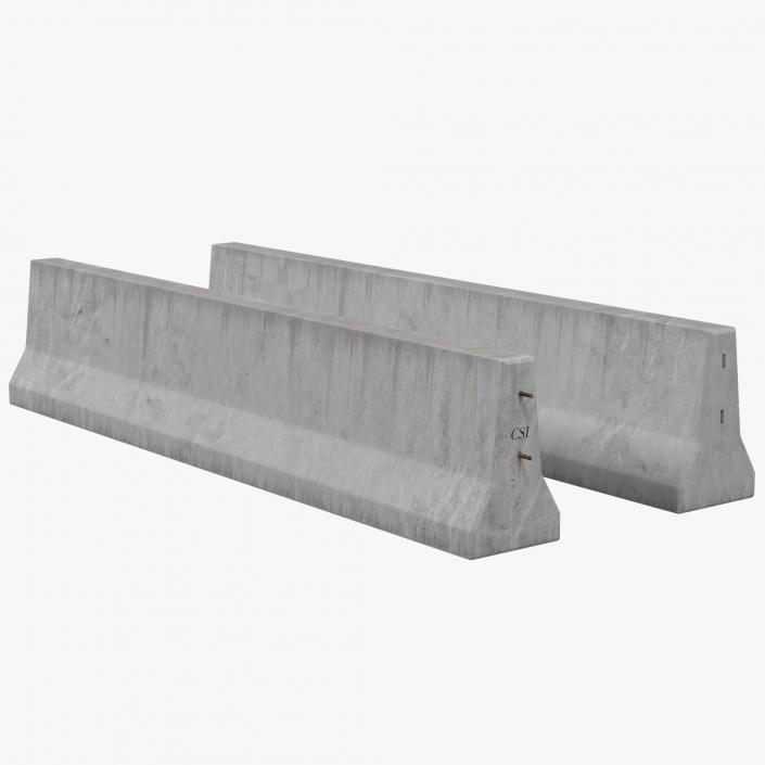 3D Concrete Barrier