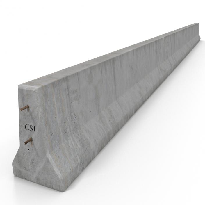 3D Concrete Barrier