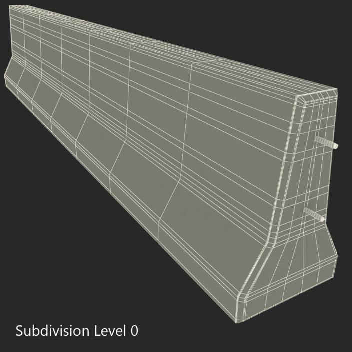 3D Concrete Barrier