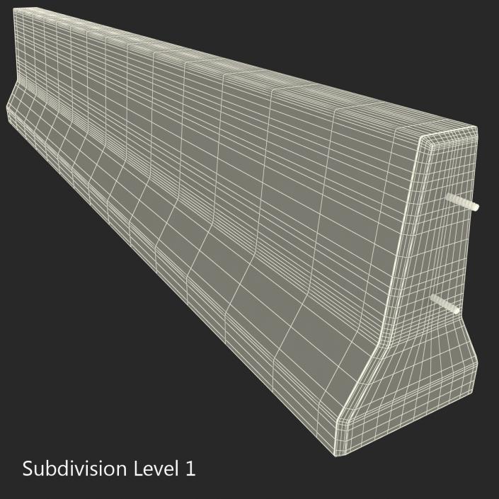 3D Concrete Barrier