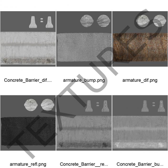 3D Concrete Barrier