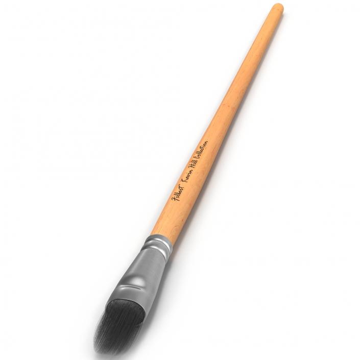 Paint Brush Filbert 3D model