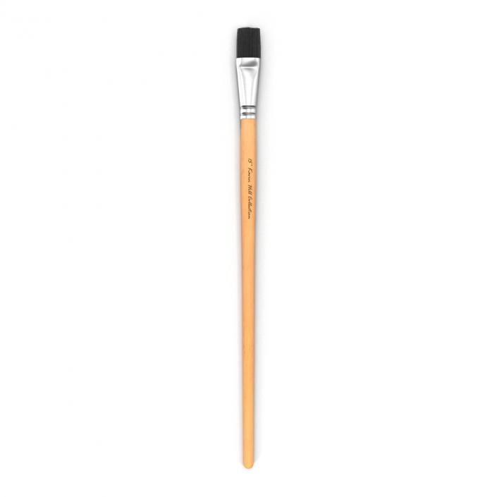 3D Paint Brush Flat 2 model