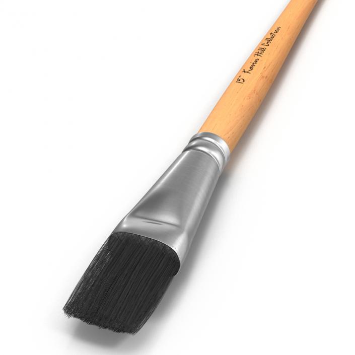 3D Paint Brush Flat 2 model