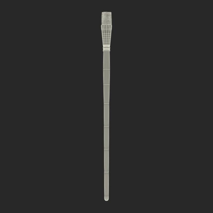 3D Paint Brush Flat 2 model