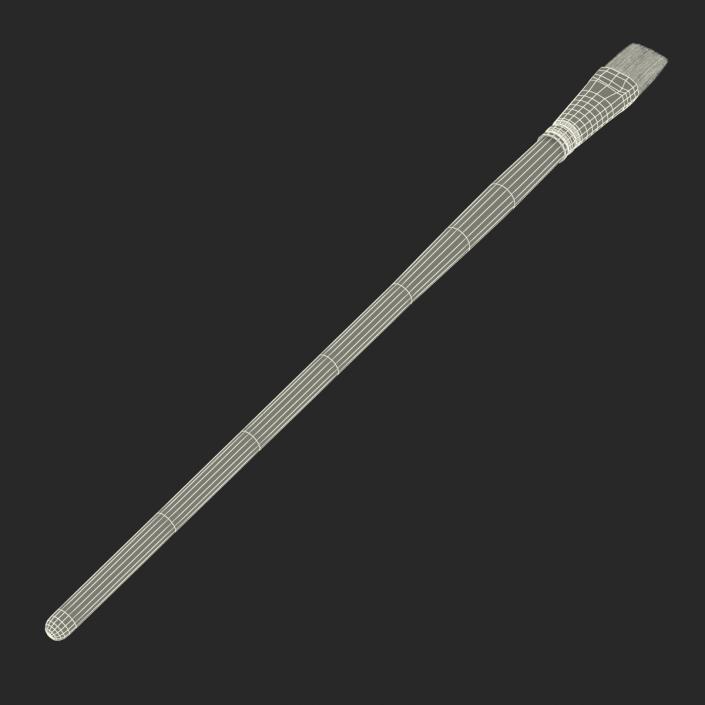 3D Paint Brush Flat 2 model