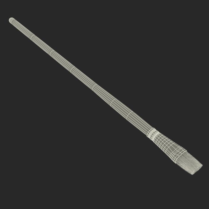 3D Paint Brush Flat 2 model