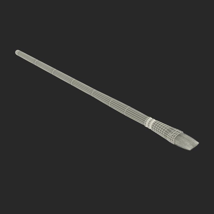 3D Paint Brush Flat 2 model