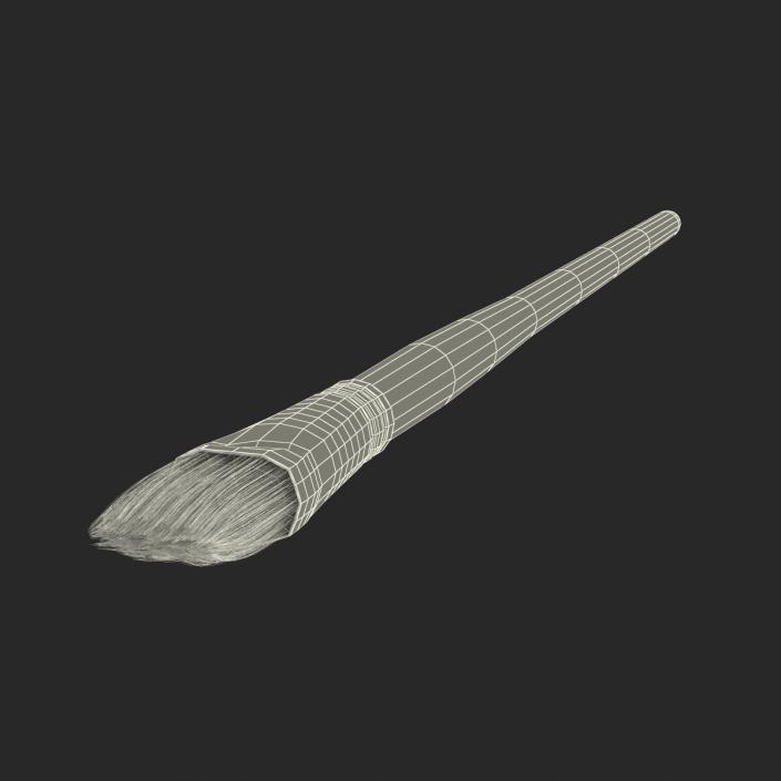 3D Paint Brush Flat 2 model