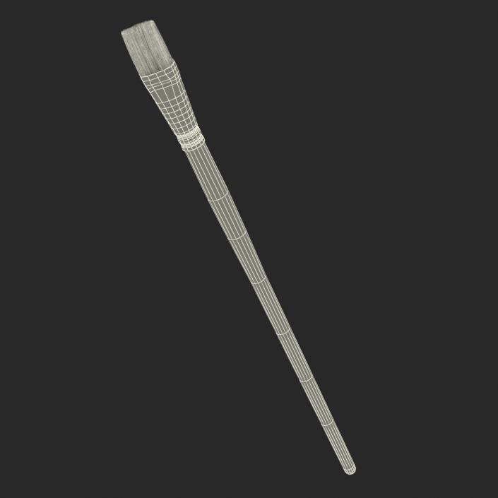 3D Paint Brush Flat 2 model